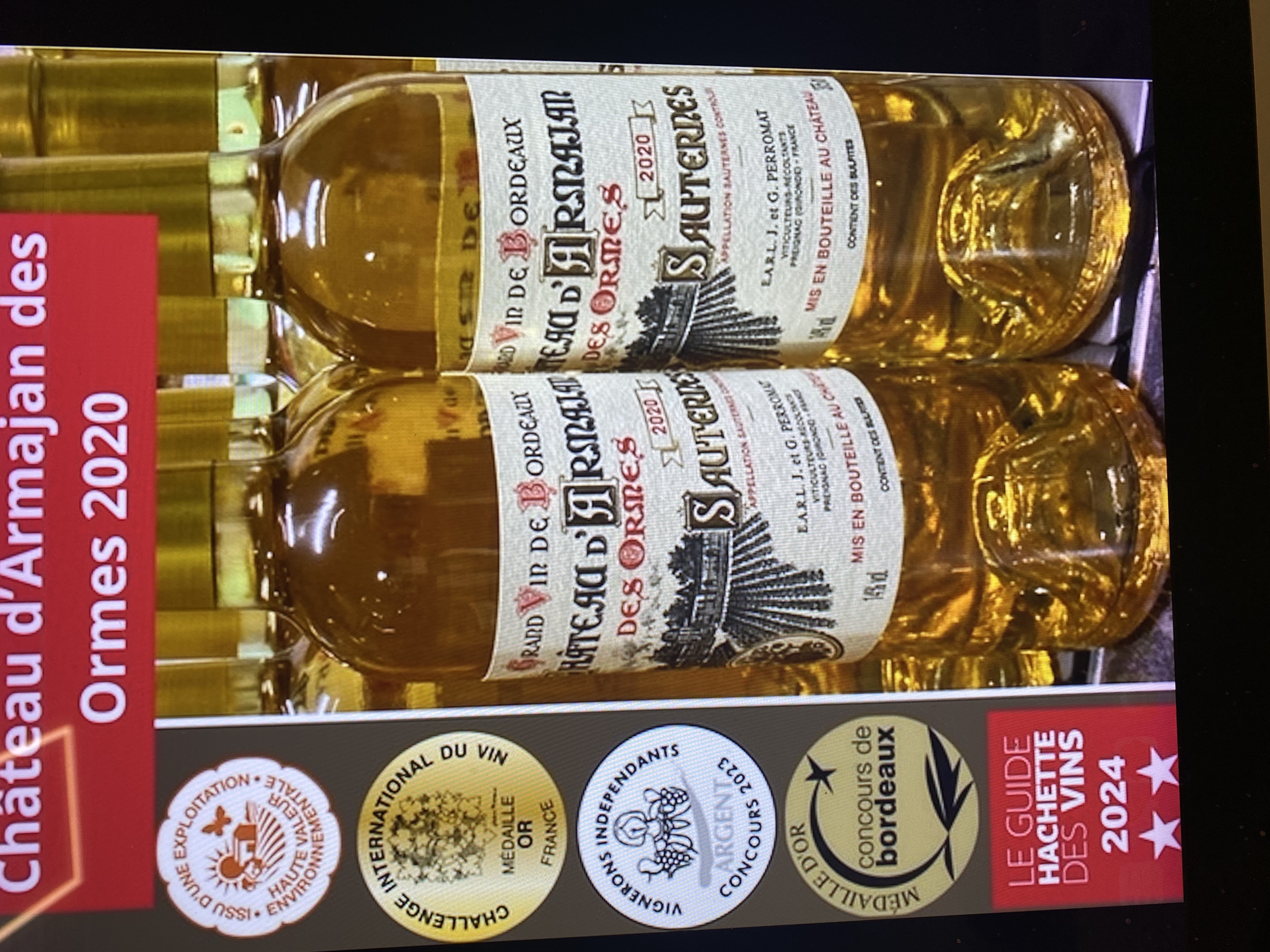 阿玛杨贵腐甜白葡萄酒